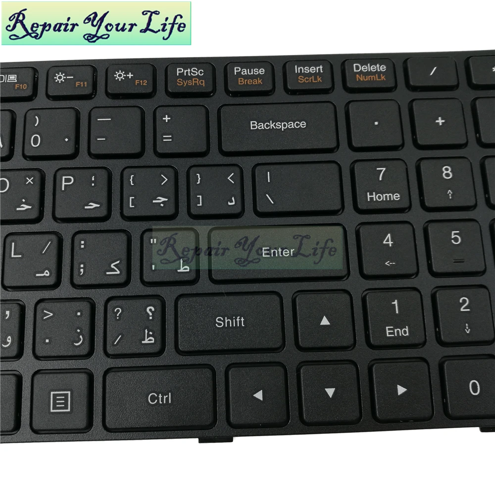 Ремонт вас жизнь Клавиатура ноутбука для lenovo для Ideapad 100-15IBY AR макет с черной рамкой новая замена клавиатуры