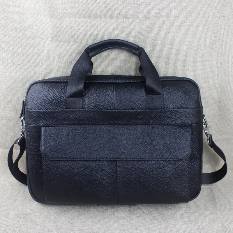 Мужской портфель из 100% натуральной кожи высокого качества модный вместительный