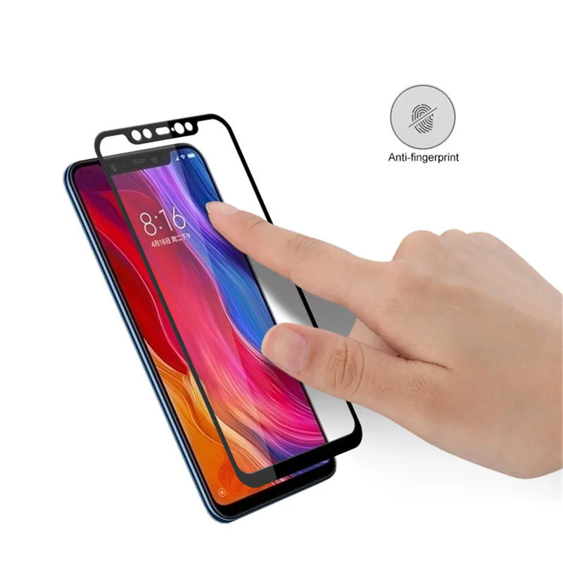 Закаленное стекло для Xiaomi Mi8 Mi 8 SE твердость 9H полное покрытие Защитная пленка