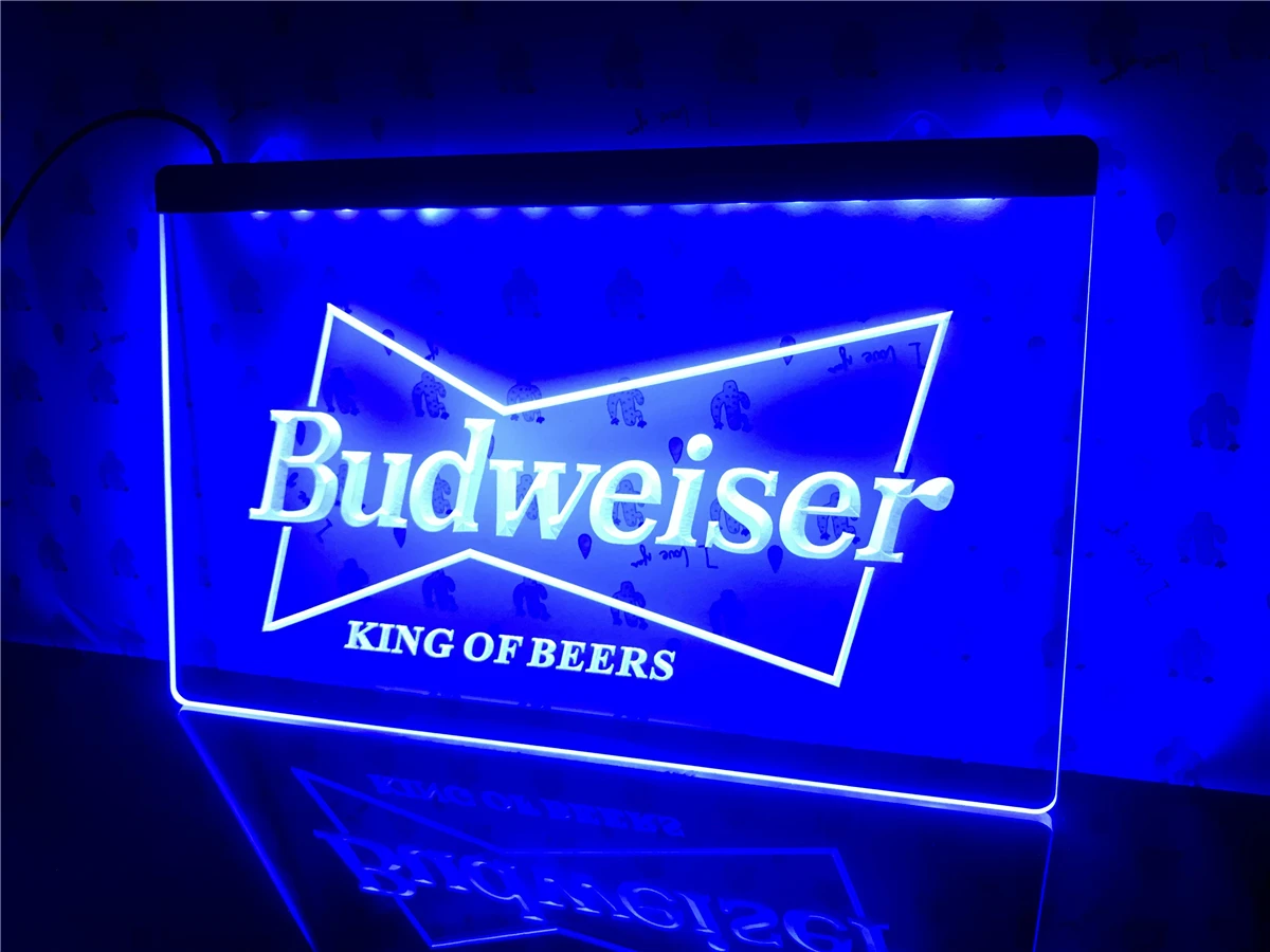 A009 Budweiser King пивной бар Паб Клуб световая реклама знак