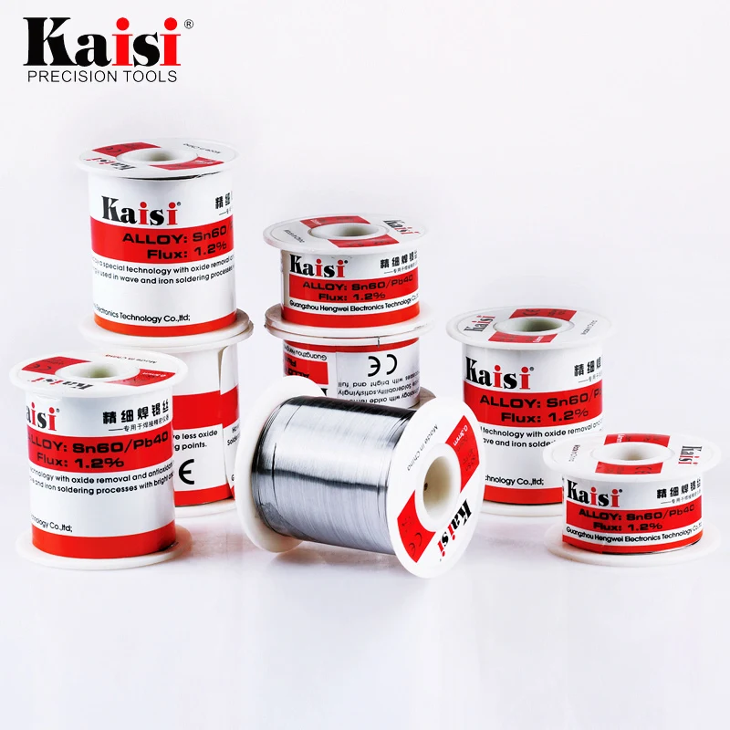 Kaisi Flux 1.2% канифоли ядро Олово свинцовый припой провод Sn60/Pb40 для сварочных работ (0 3