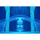 Фон для фотосъемки девочек с изображением лестницы ледяных колонн