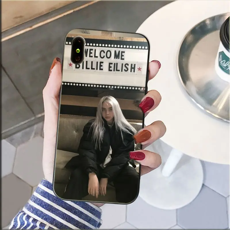 Yinuoda Billie Eilish Khalid TPU Мягкий силиконовый черный чехол для телефона Apple iPhone 8 7 6 6S Plus X XS