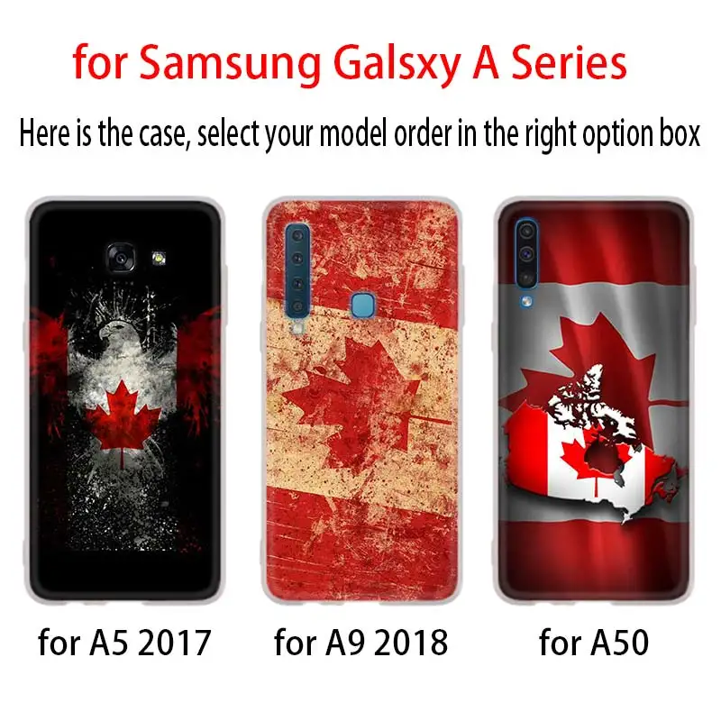 3D чехол с канадским флагом и кленовыми листьями для Samsung Galaxy A8 A6 Plus A9 A5 A3 A7 2018 2017 2016