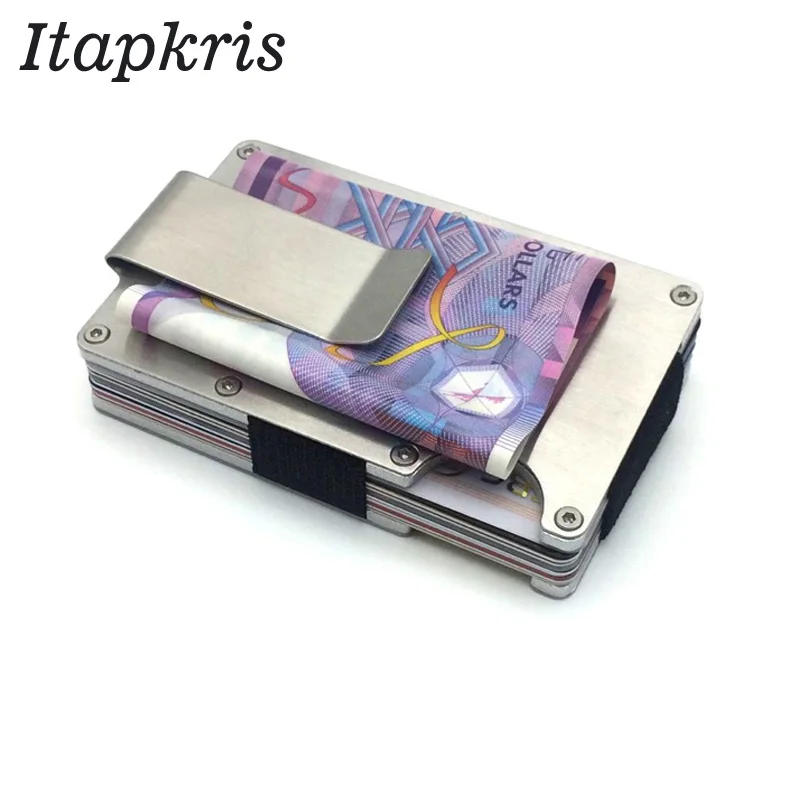 Мужской держатель для кредитных карт модный антизащитный Алюминиевый