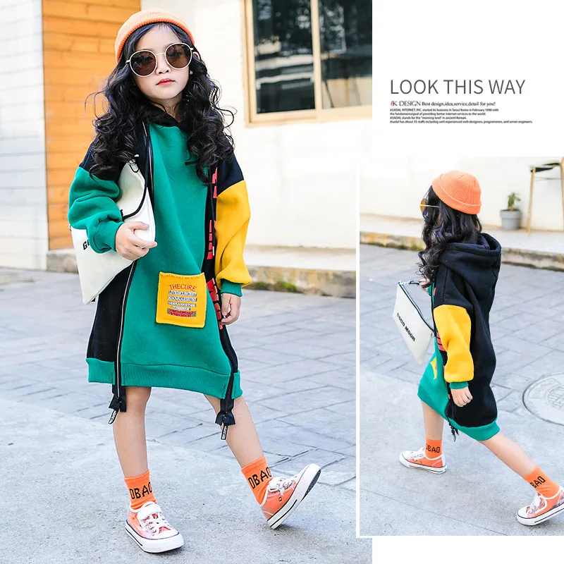 Свитер для девочек с бархатной подкладкой Новинка 2018 года теплые свитера