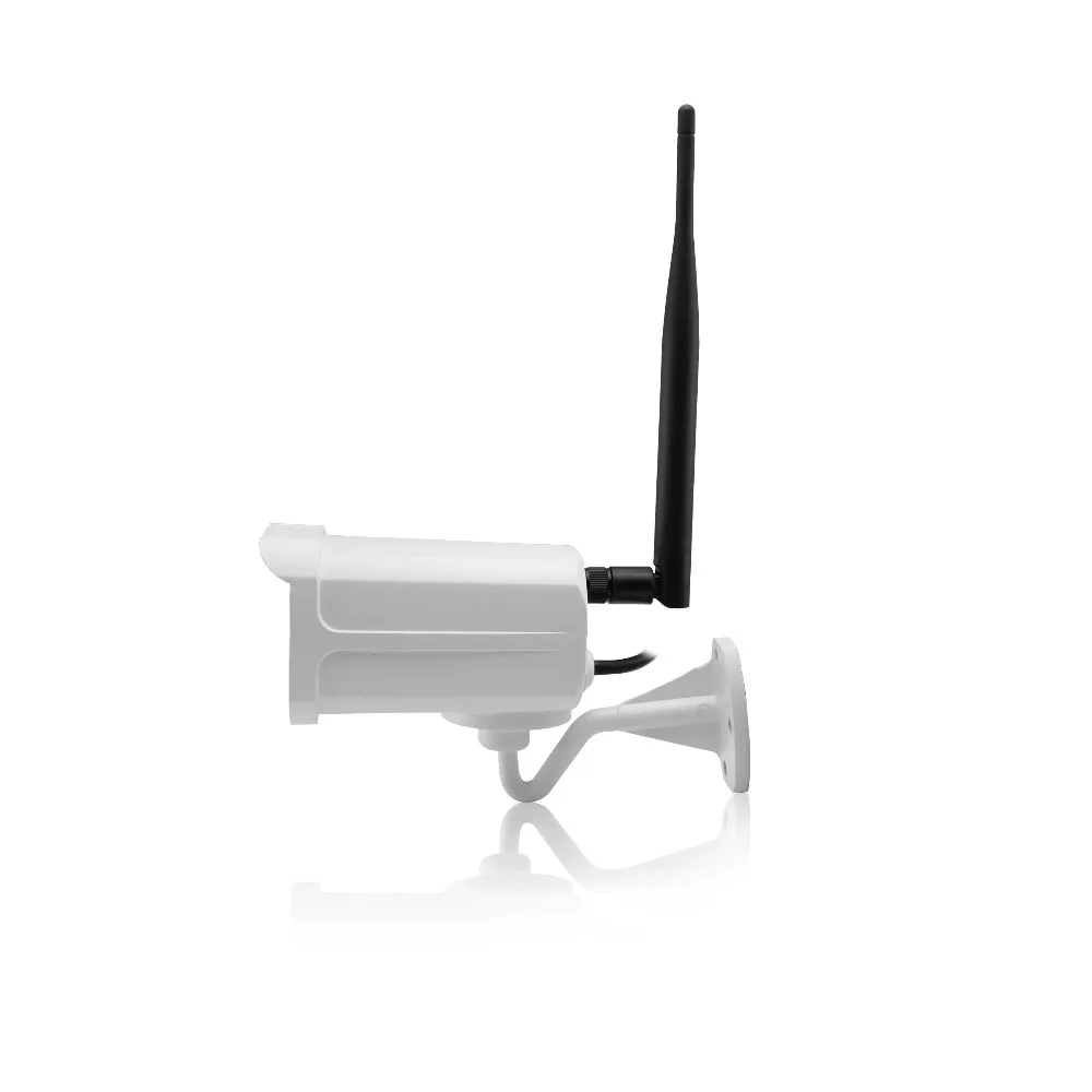 Новый 4ch 720 P 1mp Беспроводной ip-пуля Камера металл белый 4IR-Cut Комплект ночного