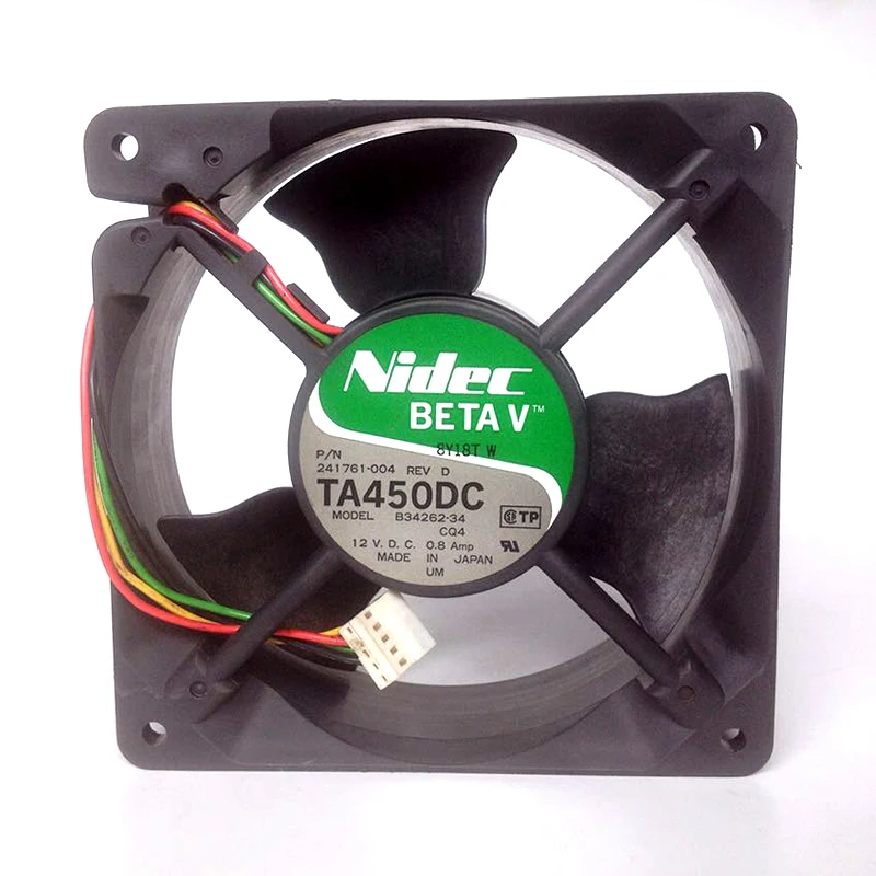 TA450DC B34262 34 120mm DC 12V 0.8A 9 6 Вт (12 см) 120x120x38mm большой воздушный поток сервер инвертор
