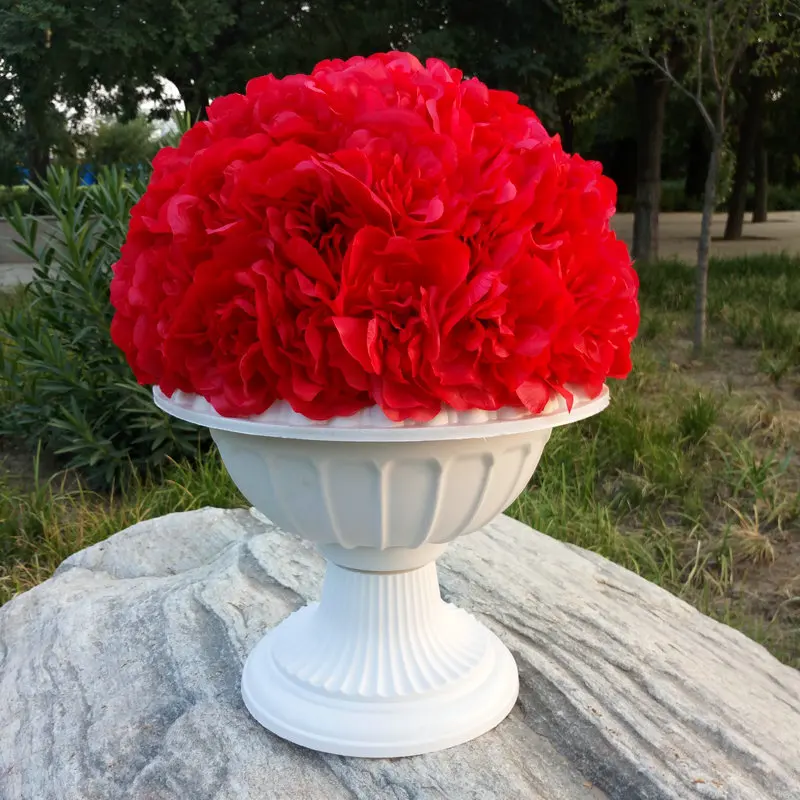 flower and pot F 2 шт Пластиковые римские колонны модные бутафория для свадебной вечеринки декоративные белые столбы горшки дорога цитируется Добро пожаловать области Декор цветок шар - Цвет: flower and pot F