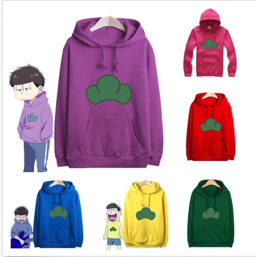 Толстовка Osomatsu-san Matsuno Ichimatsu 7 цветов косплей костюм с капюшоном coat | Мужская одежда