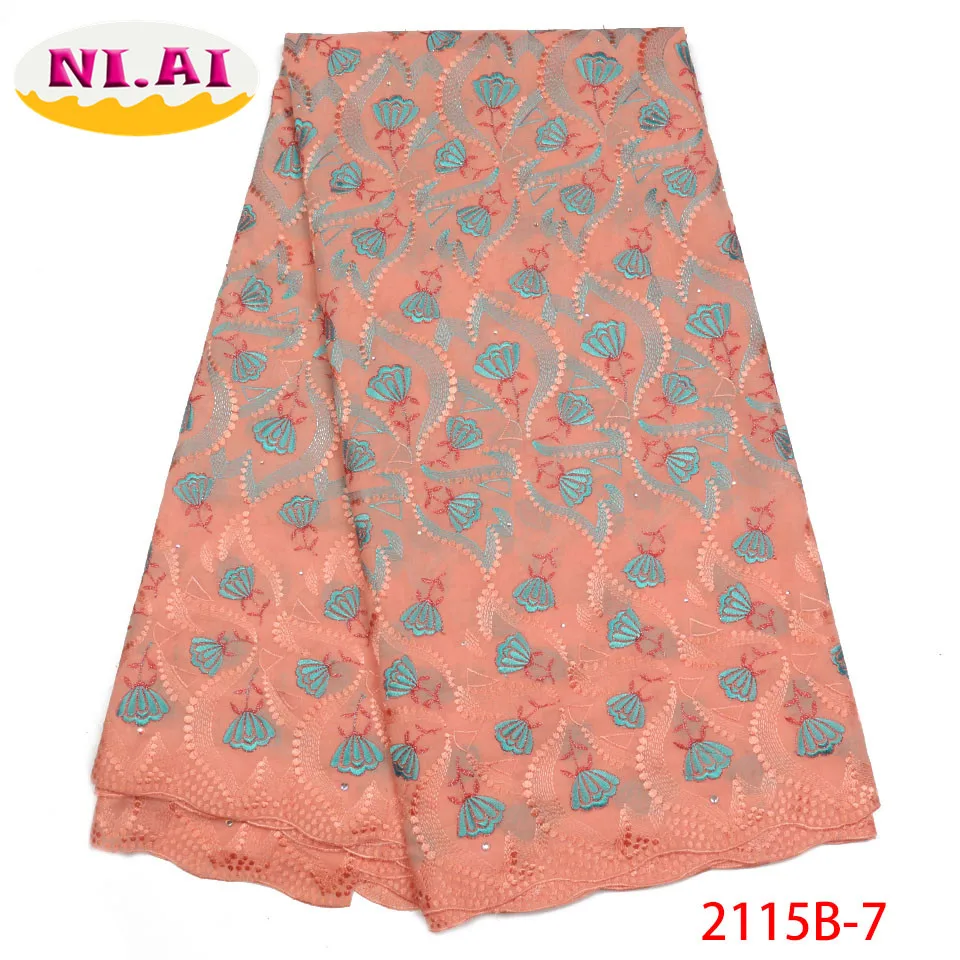 Вышивка сухое кружево Высокое качество Африканский хлопок кружевной ткани