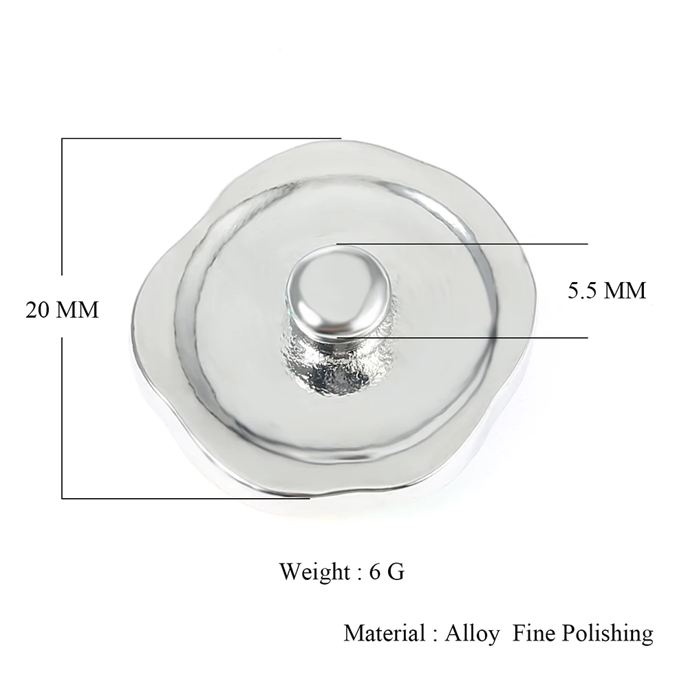 Legenstar 10 шт./лот 18 мм кнопки золотой отпечаток круглые ювелирные изделия подходят