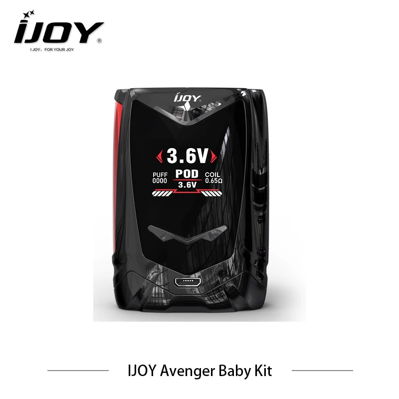 IJOY Avenger Baby Kit Max 108w Box Mod Vape AI voice control mod Dual 20350 2800mah Battery Pod/Power/TC/TCR Modes Vaporizer | Электроника
