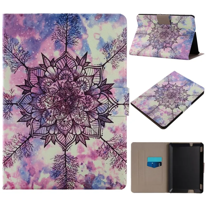 360 Вращающийся ультра тонкий печати чехол подставка держатель для карт защитный