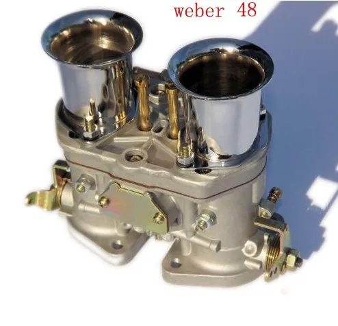 Карбюратор Carb weber 48 IDF с хромированными воздушными рожками