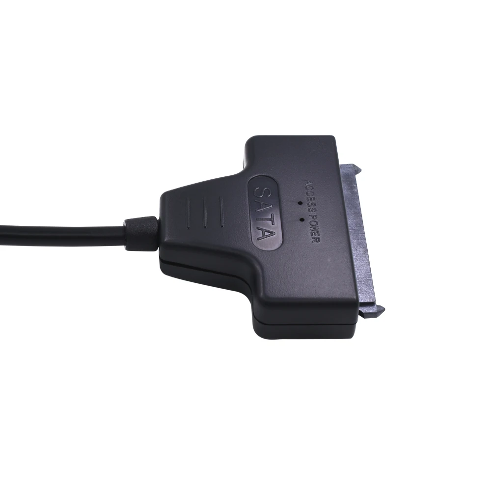 Пластиковый USB 2,0 на SATA 22 Pin 2,5 дюймов ноутбук жесткий диск HDD SSD адаптер кабель 45 см HDD конвертер(не поддерживает 3," HDD