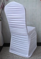 100pcs 42 colors 12 ruffle lycraspandex weddingflouncing chair coversashbandstable for wedding eventsparty decoration