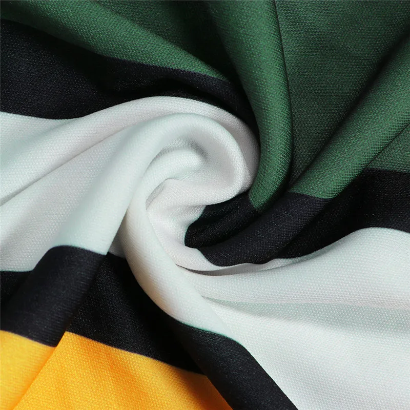 Женское облегающее платье в разноцветную полоску ANJAMANOR средней длины без рукавов