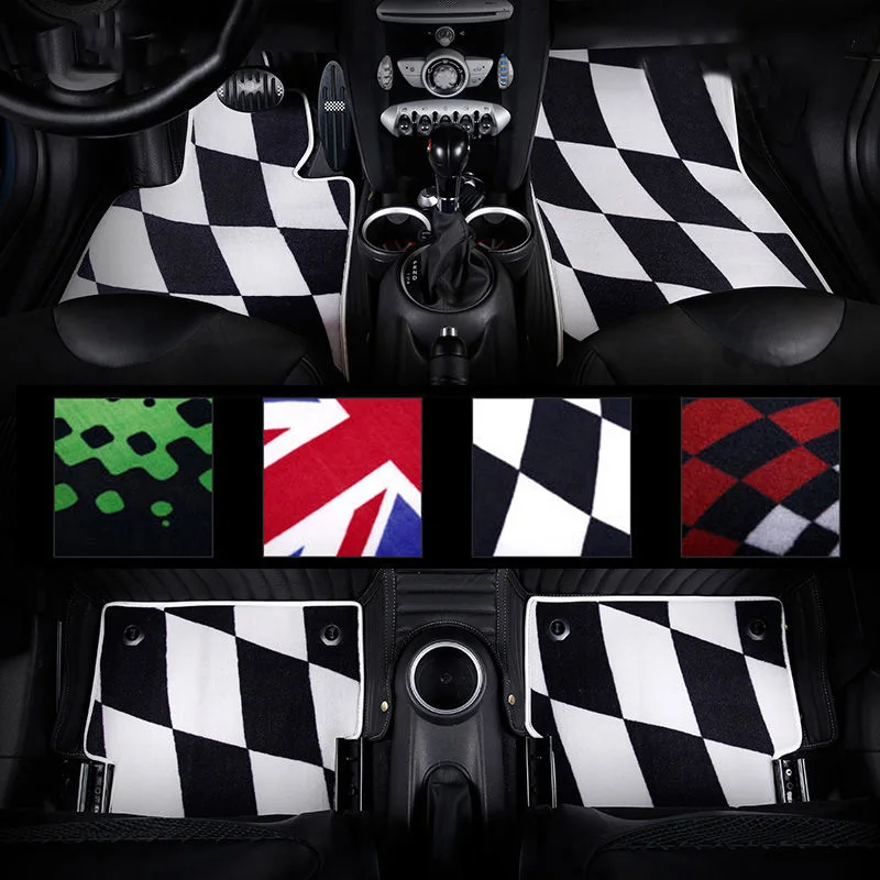 Двухслойный автомобильный напольный коврик из ПВХ нескользящий ковер для