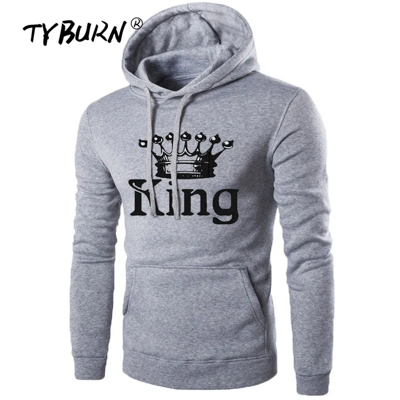 TYBURN Мода Печать Король Королева сердце уличная 2019 лето для женщин и мужчин