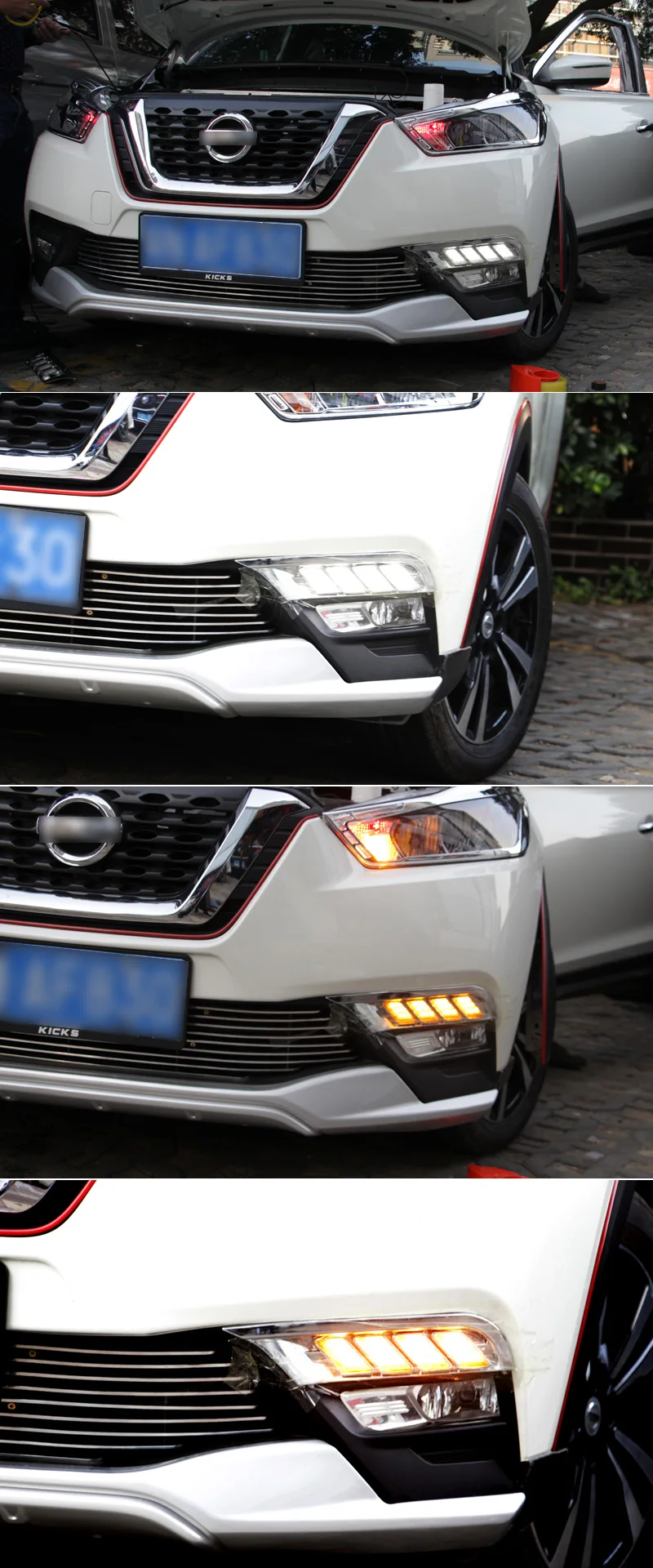 Для Nissan Kicks дневной ходовой светильник светодиодный DRL противотуманный фонарь для вождения желтый указатель поворота