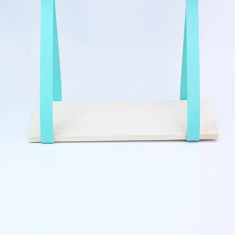 Скандинавская простая войлочная ткань деревянная декоративная настенная полка