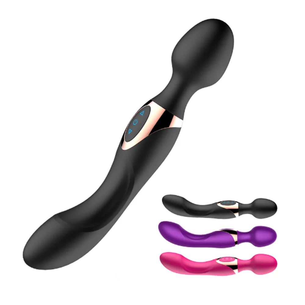 10 скоростей мощные большие вибраторы для женщин Волшебная палочка массажер секс