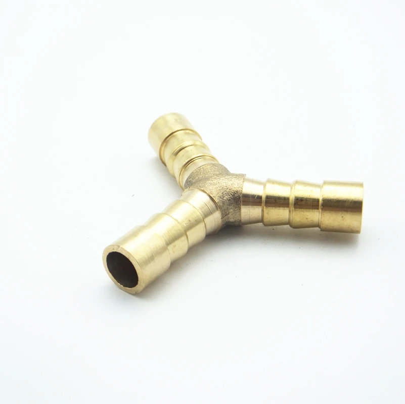 Длинный шланг с зазубриной 10 мм Y-образный латунный фитинг зазубринами для труб