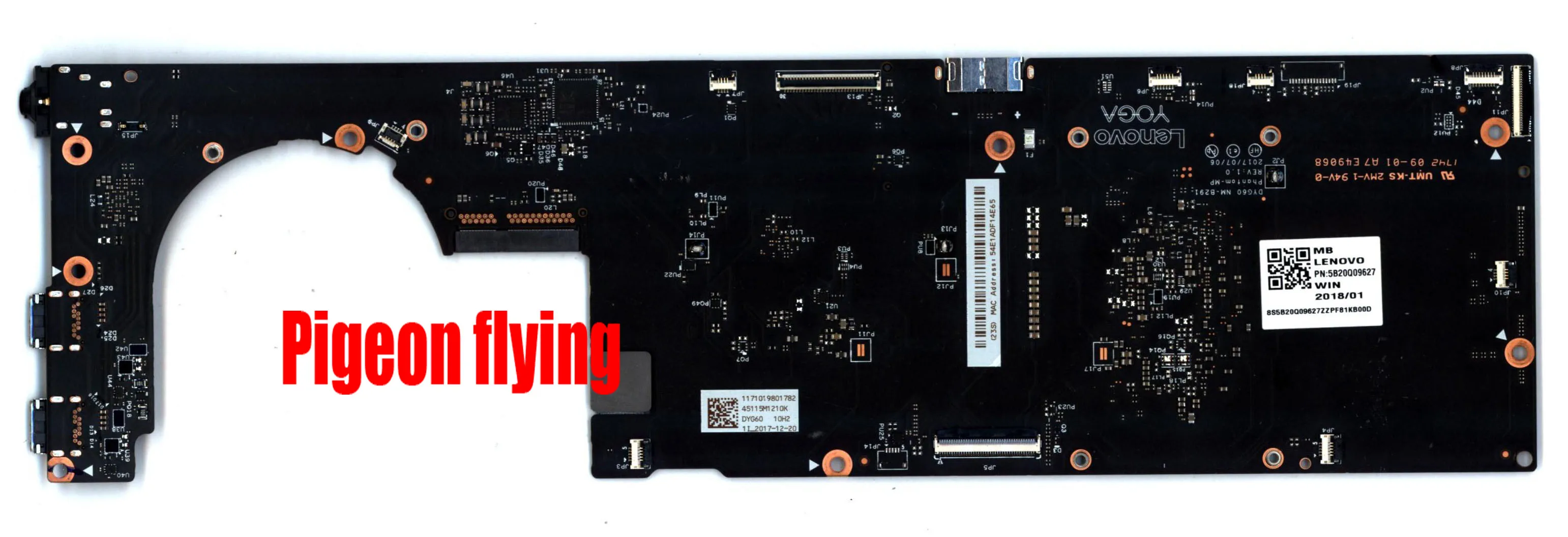Новый NM-B291 для lenovoYOGA920-13IKB Материнская плата ноутбука 80Y7 80Y8 Процессор I5-8250U