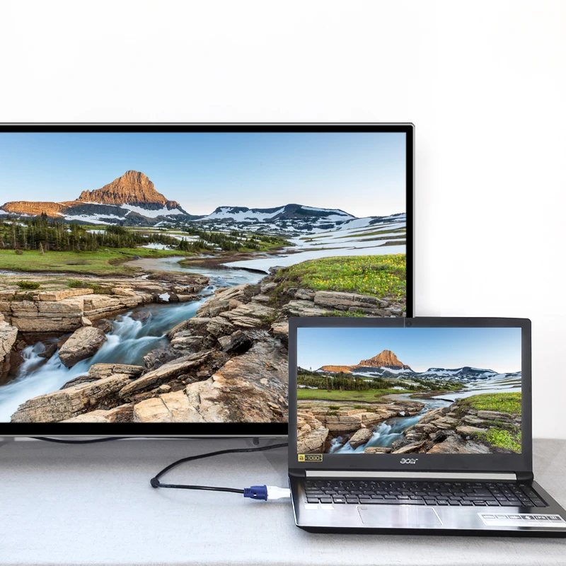 Адаптер Amkle HDMI в VGA кабель конвертер с поддержкой HD 1080P для Xbox X360 PS3 PS4 ПК ноутбуков