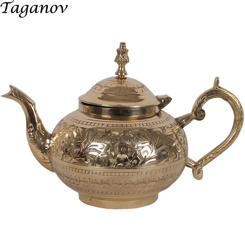 Pu er китайские чайники longjing медные офисные подарки для мужчин 600 мл 880 креативный