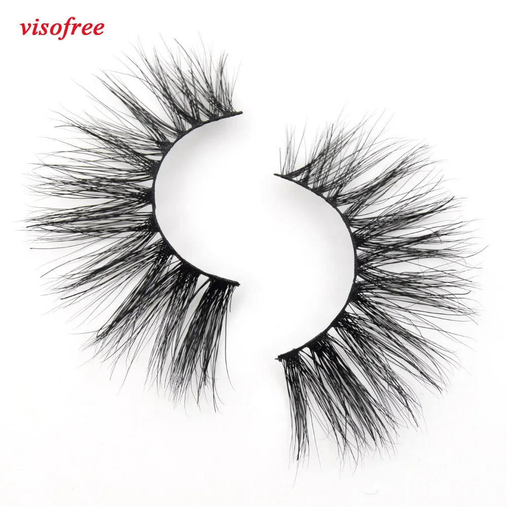 Ресницы Visofree 3D норковые ресницы ручной работы Толстые Накладные полная полоса