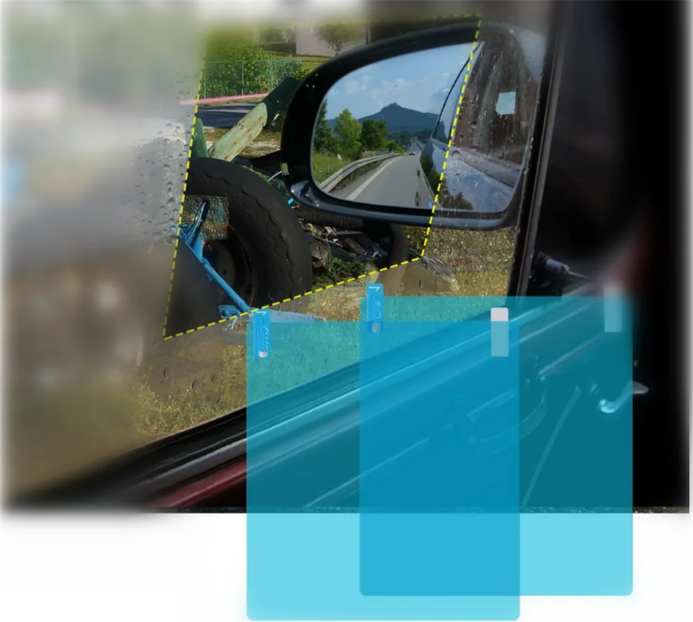 Автомобильное зеркало заднего вида полноэкранная нано водонепроницаемая пленка