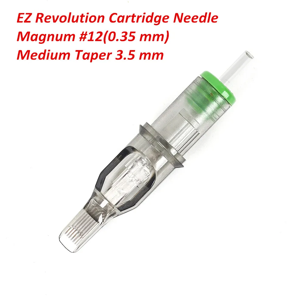 5 шт. EZ Revolution картридж иглы#12 Татуировка Magnum иглы 3,5 мм M-конус Совместимость с картриджем татуировки машины сцепление