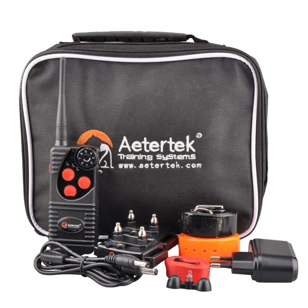 Электроошейник Aetertek 216D для дрессировки домашних животных 2 собаки 600 ярдов