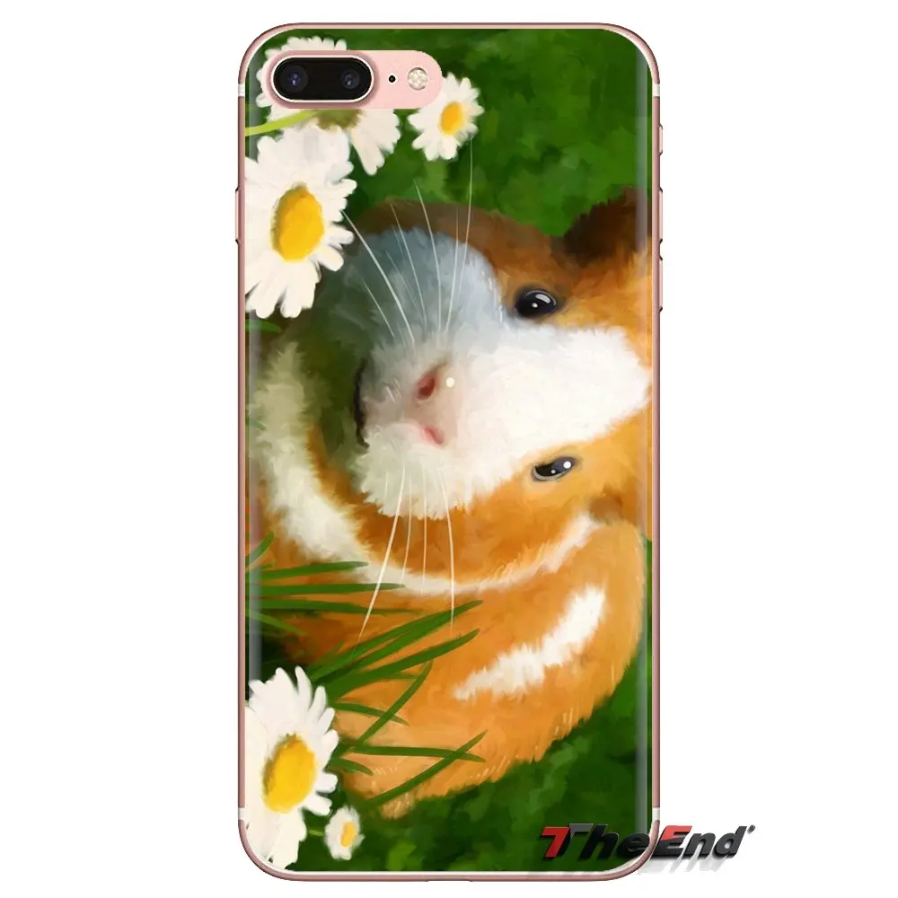 White guinea pig Animal Soft Transparent Shell Covers For iPod Touch Apple iPhone 4 4S 5 5S SE 5C 6 6S 7 8 X XR XS Plus MAX |