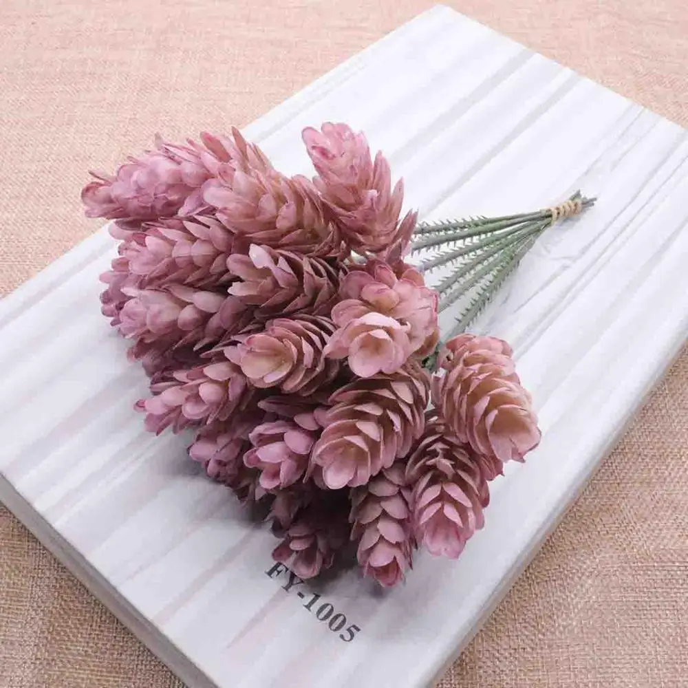 30 головок долларов США/сосновая шишка моделирование ананас трава искусственные