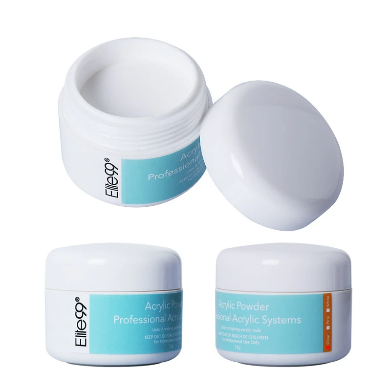 Elite99 Акриловая жидкость и порошок Комплект маникюрный набор розовый белый