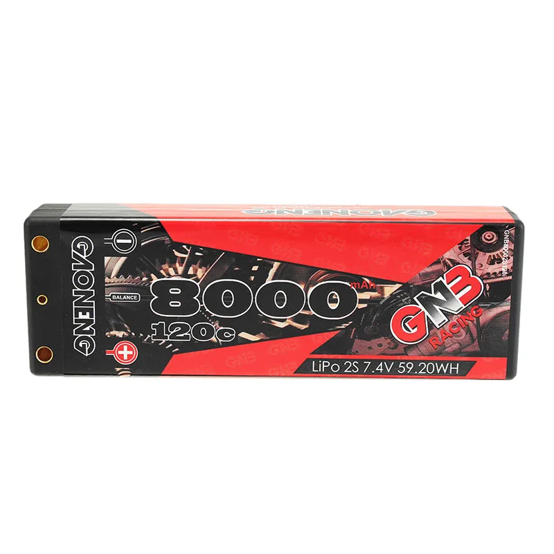 Аккумулятор Gaoneng 7 4 V 8000mAh 2S2P 120C 59.2WH Lipo для радиоуправляемого автомобиля 1/10 |