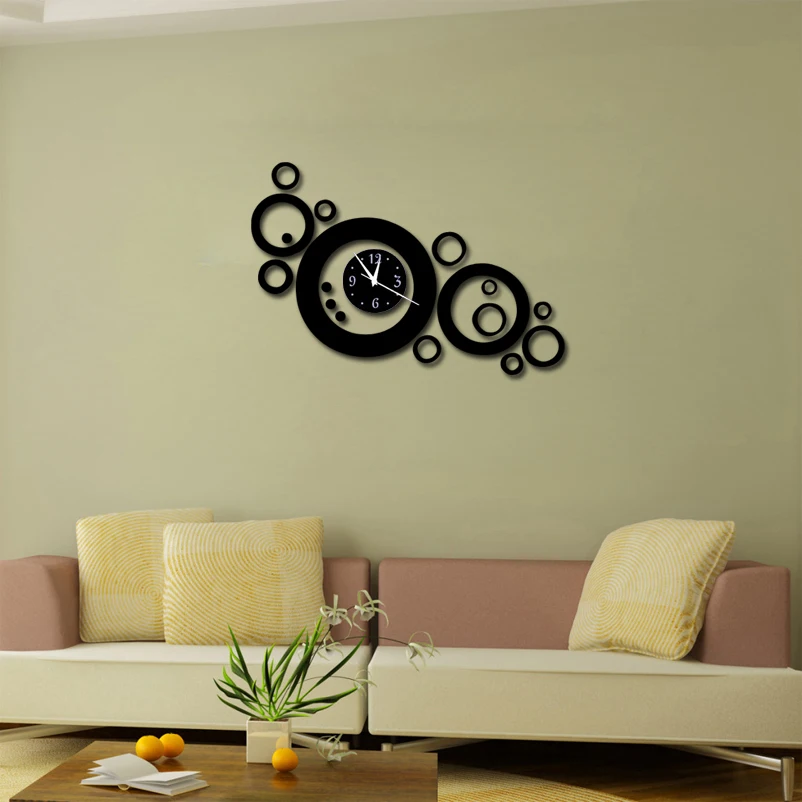 Новые европейские настенные часы horloge кварцевые часы reloj de pared большие декоративные часы акриловые современные 3d наклейки