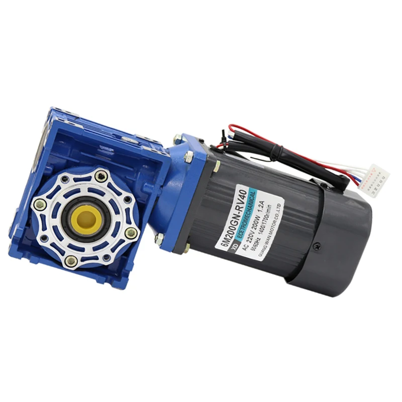 200W worm gear motor 220v AC speed 24-280 turn large torque positive and negative small | Обустройство дома