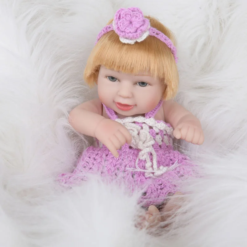 LEOOFU 28 см 11 дюймов reborn baby doll Детские Силиконовые куклы Моделирование Мягкие полный