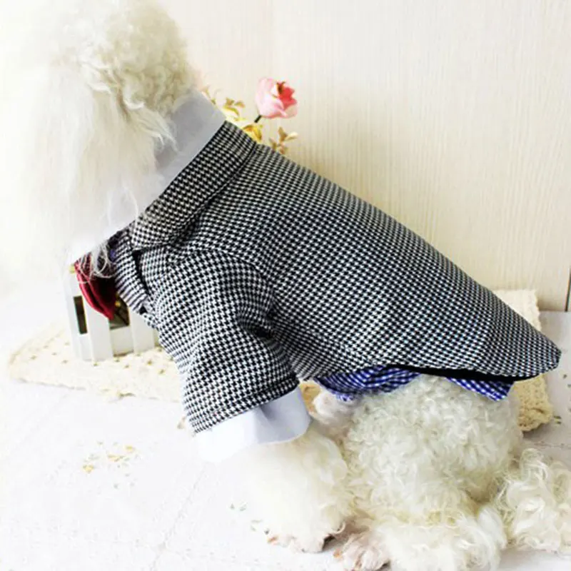 Summer Dog Shirt Wedding Suit Bow Tie Cat Puppy Dog Clothes Pet Dog Clothing Wedding Costume For Small Medium Dogs DOGGYZSTYLE