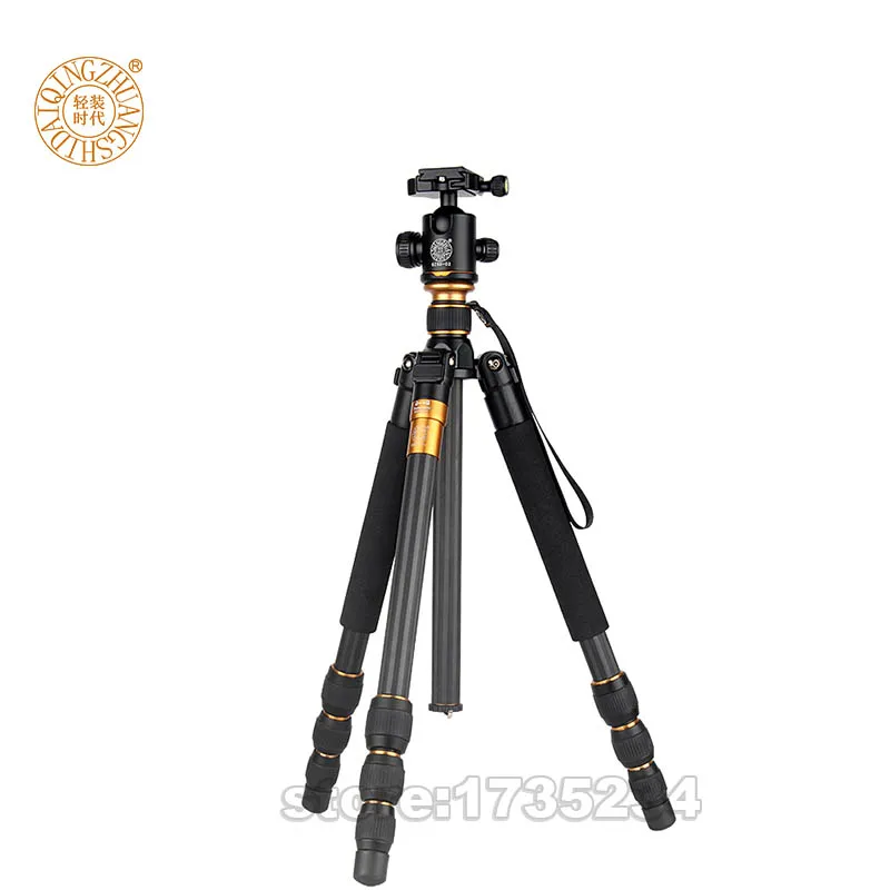 QZSD Q476 профессиональный монопод из углеродного волокна для DSLR камеры с шаровой