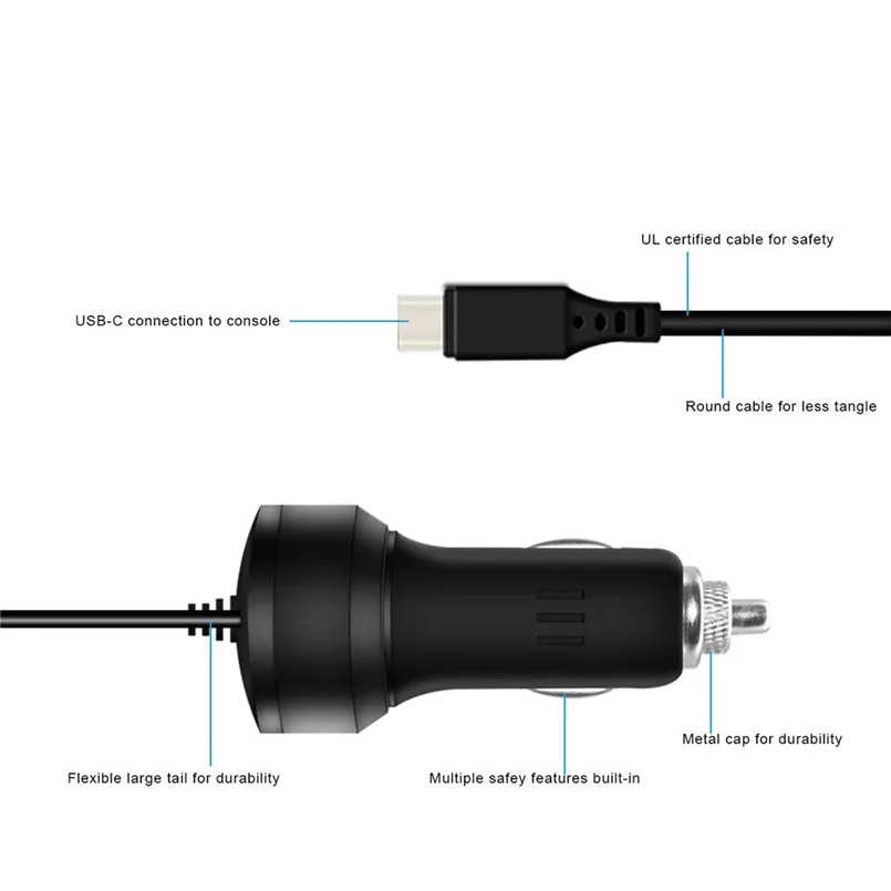 USB-C Connection Consol For Nintendo Switch Console Car Charger Adapter 8ft Fast Charging Cable PSP Game 40MAY22 | Электроника