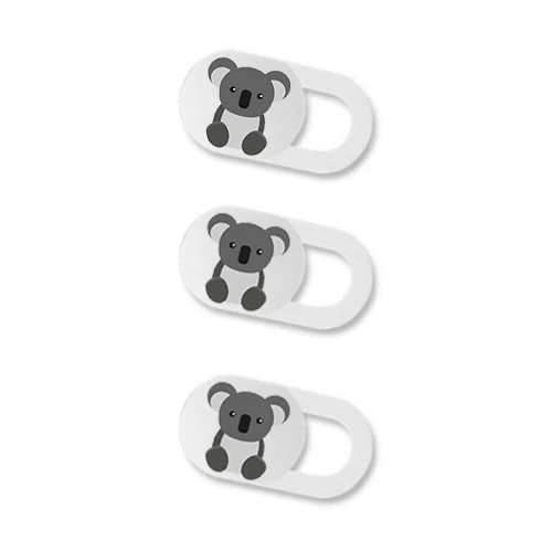 3 Koala White Orsda чехол для веб-камеры ультра-тонкий магнит затвора слайд пластиковая крышка камеры Универсальный камера для ноутбука IPad мобильный телефон камера Pad PC - Цвет: 3 Koala White