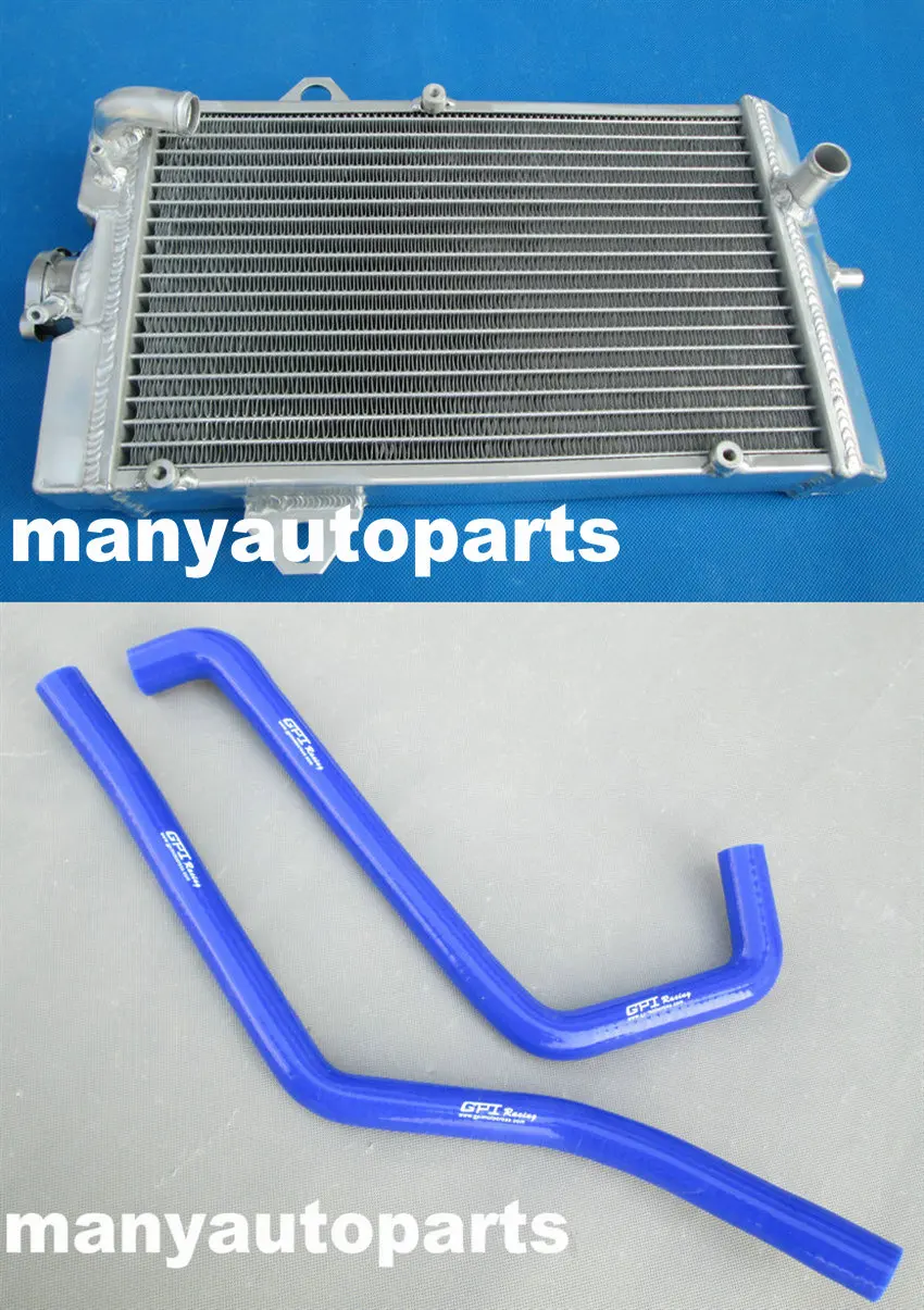 Алюминиевый радиатор и синий шланг для Yamaha Raptor 700 YFM700 YFM700R 2006-2013 07 08 09 10 11 12 13 |