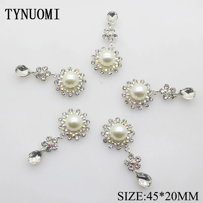 TYNUOMI Hot 5pcs/lot45*20MM Clothing Sewing Accessories Craft Decorations DIY Holiday Decoration Accessories