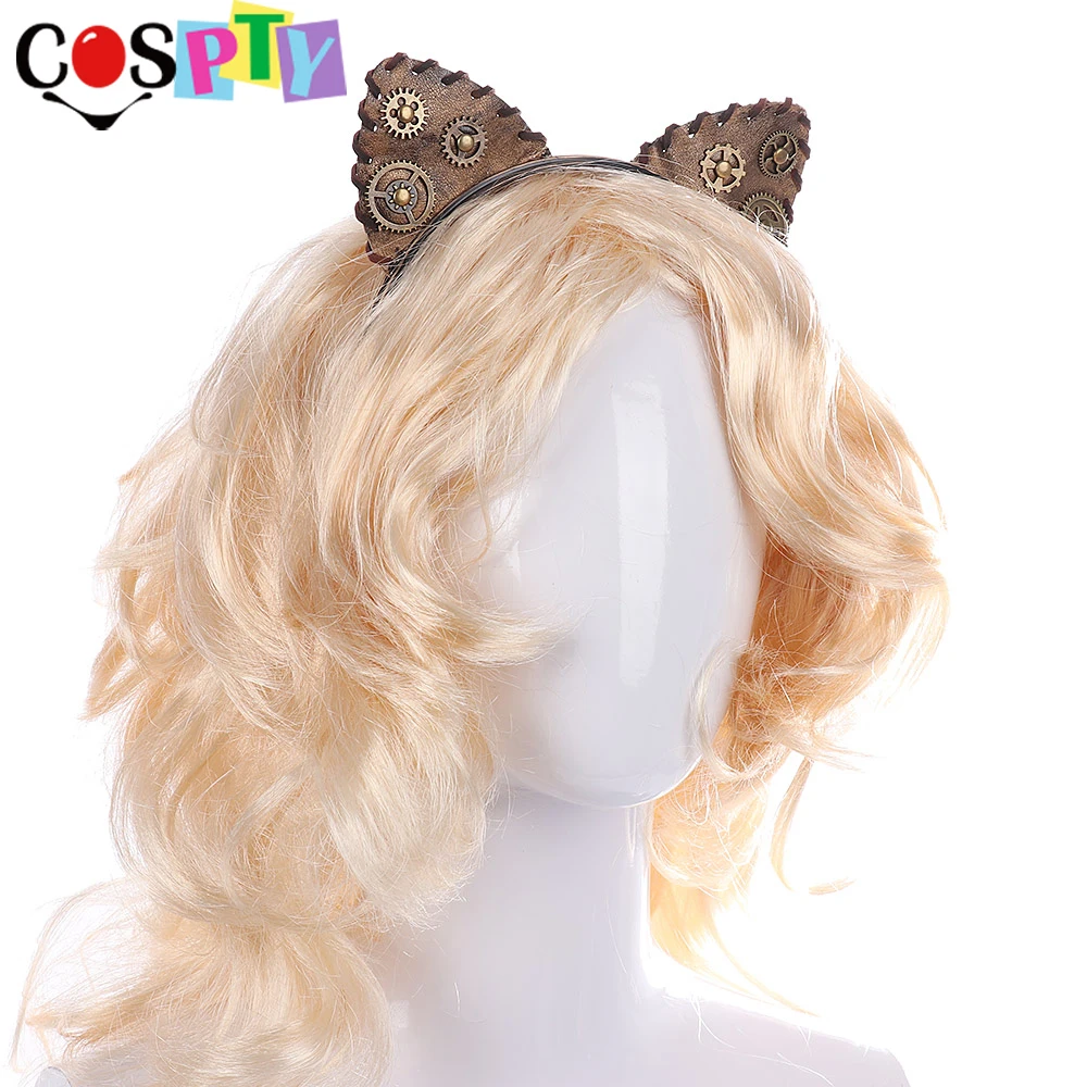 Обруч для волос Cospty в стиле стимпанк Женский винтажный ободок из искусственной