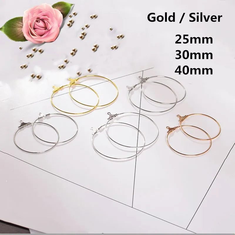 Модные 50 шт богемные большие серьги кольца для женщин Diy изготовления ювелирных